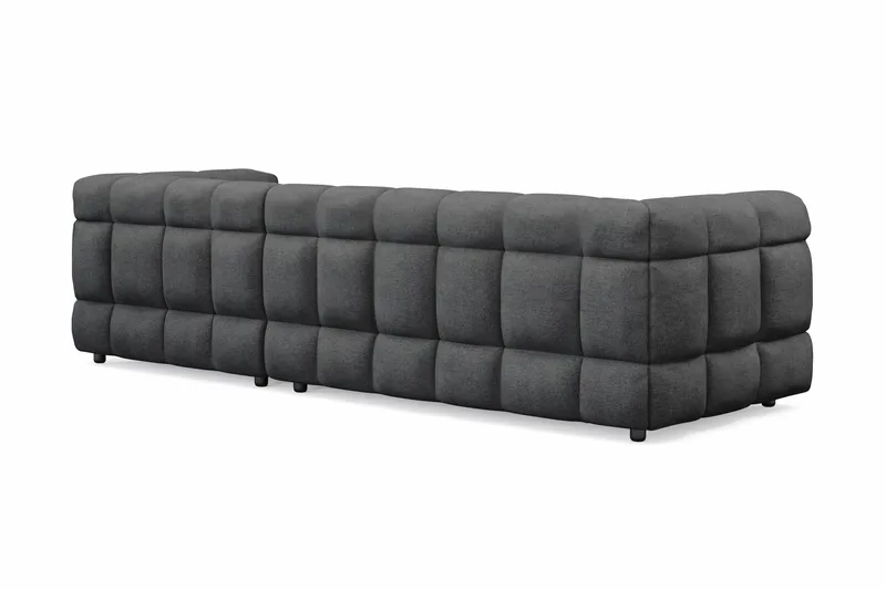 Elise 4-seters Sofa med Sjeselong Høyre - Mørkegrå - Møbler - Sofaer - Sofa med sjeselong