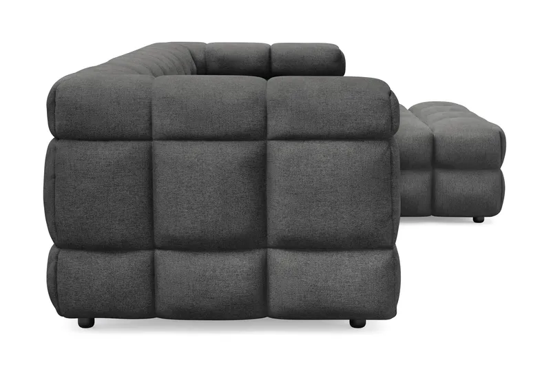 Elise 4-seters Sofa med Sjeselong Høyre - Mørkegrå - Møbler - Sofaer - Sofa med sjeselong
