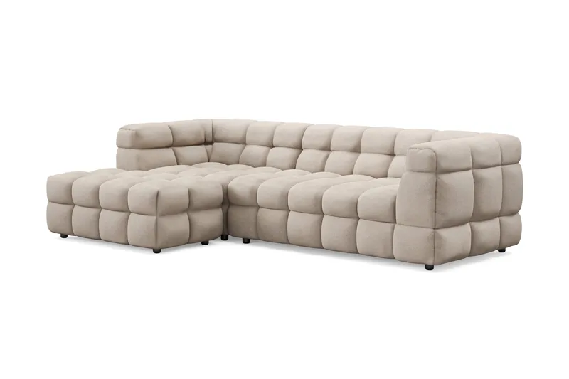Elise 4-seters Sofa med Sjeselong Venstre - Beige - Møbler - Sofaer - Sofa med sjeselong