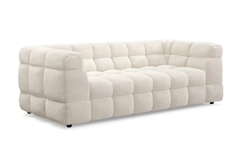 Elise Boblete Sofagruppe 3-seter Sofa + Lenestol - Hvit - Møbler - Sofaer - Sofagrupper