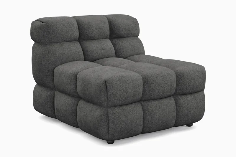 Elise Boblete Sofagruppe 3-seter Sofa + Lenestol - Mørkegrå - Møbler - Sofaer - Sofagrupper