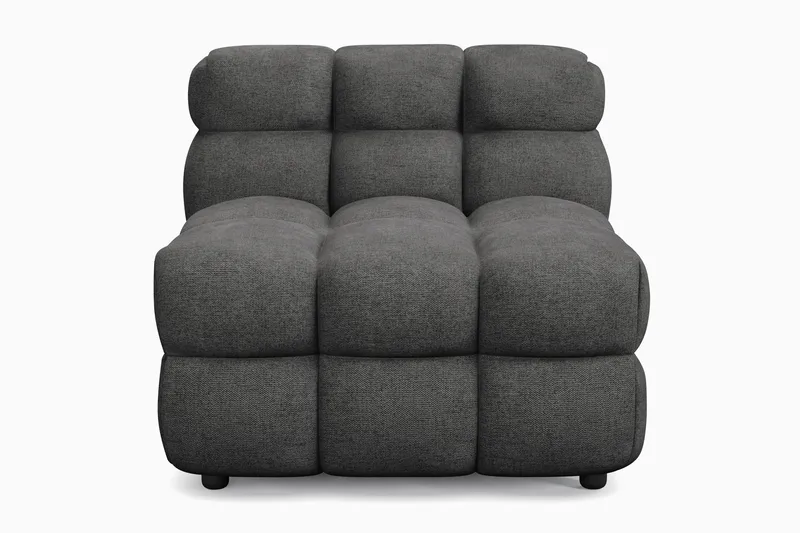 Elise Boblete Sofagruppe 3-seter Sofa + Lenestol - Mørkegrå - Møbler - Sofaer - Sofagrupper