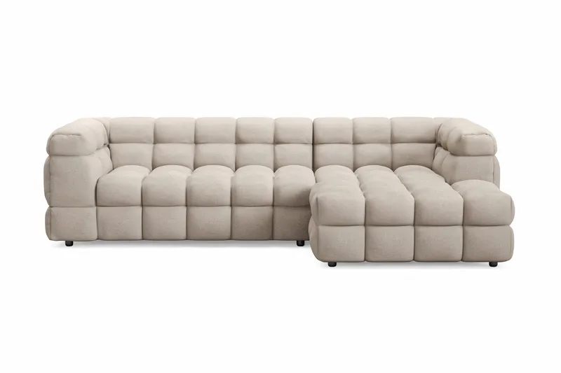 Elise Boblete Sofagruppe 4-seter Divansofa Høyre + Lenestol - Beige - M øbler - Sofaer - Sofagrupper
