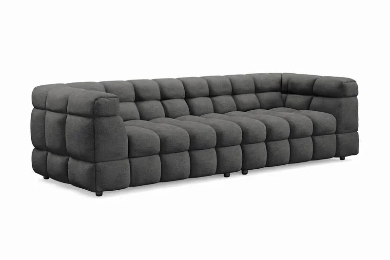 Elise Boblete Sofagruppe 4-seter Sofa + Lenestol - Mørkegrå - Møbler - Sofaer - Sofagrupper