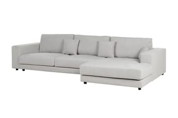 Ersi Hjørnesofa 4-seter - Grå/Svart - Møbler - Sofaer - Sofa med sjeselong