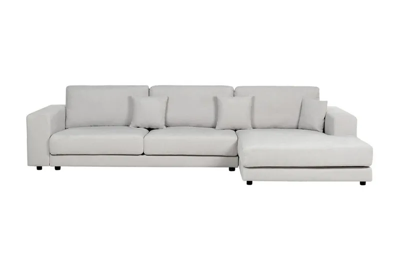 Ersi Hjørnesofa 4-seter, Grå/Svart