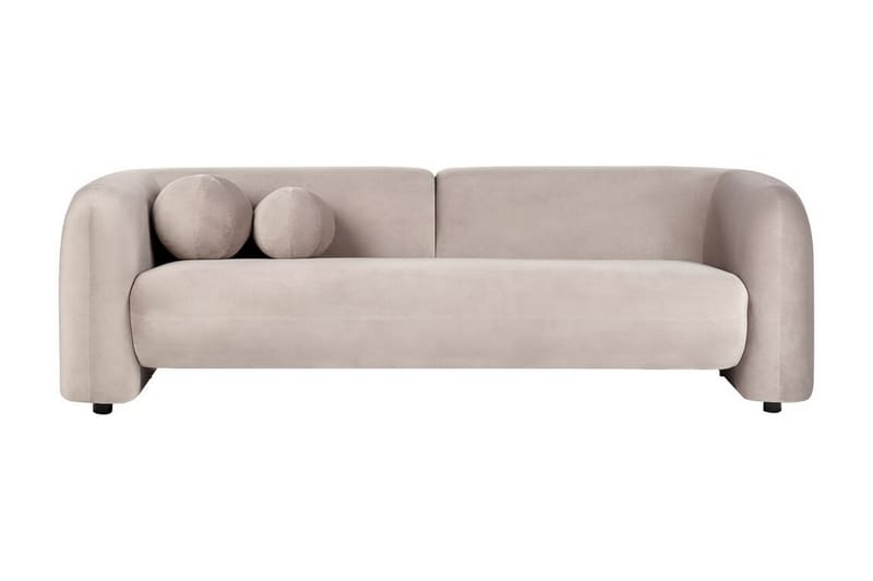 Fabion Sofa 3-seter - Taupe - Møbler - Sofaer - Fløyel sofaer