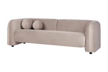 Fabion Sofa 3-seter - Taupe - Møbler - Sofaer - Fløyel sofaer