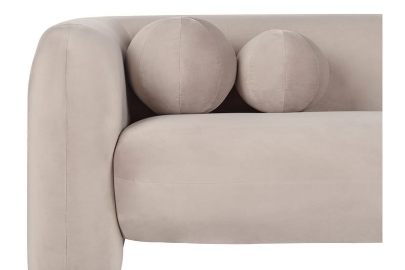 Fabion Sofa 3-seter - Taupe - Møbler - Sofaer - Fløyel sofaer