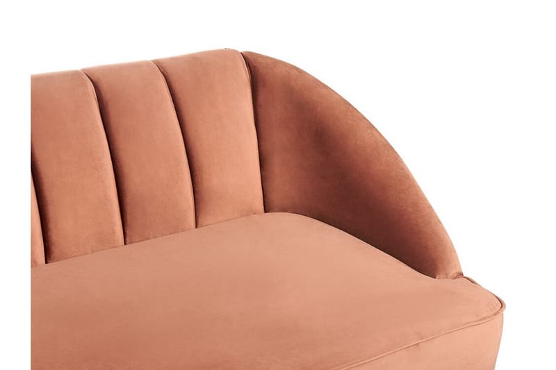 Farrin Sofa 3-seter - Brun/Svart/Gull - Møbler - Sofaer - Fløyel sofaer