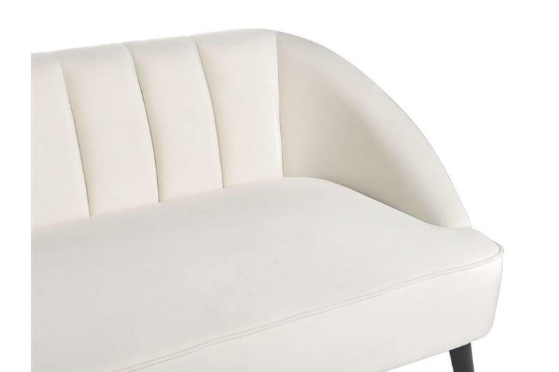 Farrin Sofa 3-seter - Hvit/Svart/Gull - Møbler - Sofaer - Fløyel sofaer