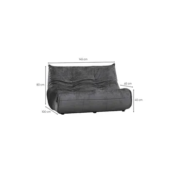 Feylorin 2-seters sofa - Grafittgrå - Møbler - Sofaer - 2 seter sofa