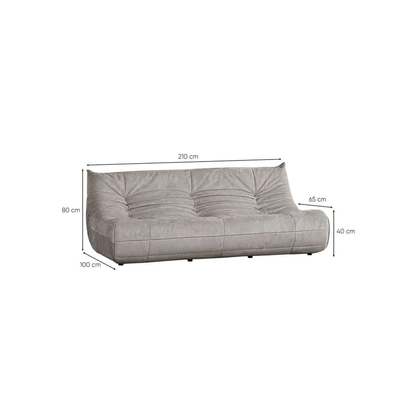 Feylorin 3-seters sofa - Hvit - Møbler - Sofaer - Sofa 3 seter
