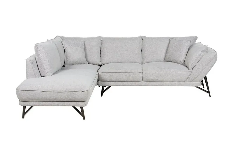 Fianna Hjørnesofa 3-seter, Grå/Svart