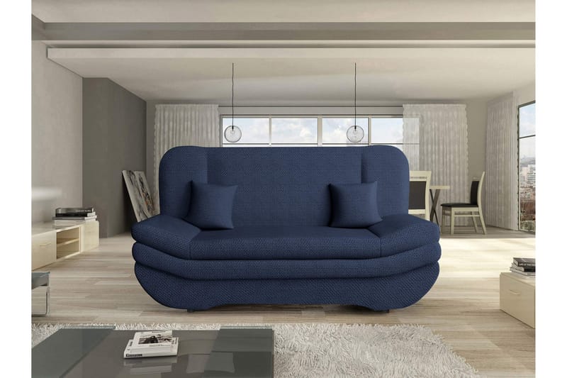 Figurelle Sovesofa 2-seter i Chenille - Blå - Møbler - Sofaer - Sovesofaer