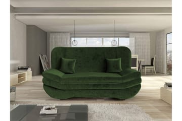 Figurelle Sovesofa 2-seter i Chenille - Grønn - Møbler - Sofaer - Sovesofaer