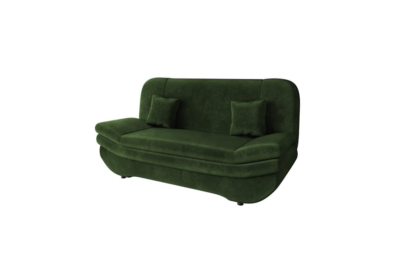 Figurelle Sovesofa 2-seter i Chenille - Grønn - Møbler - Sofaer - Sovesofaer