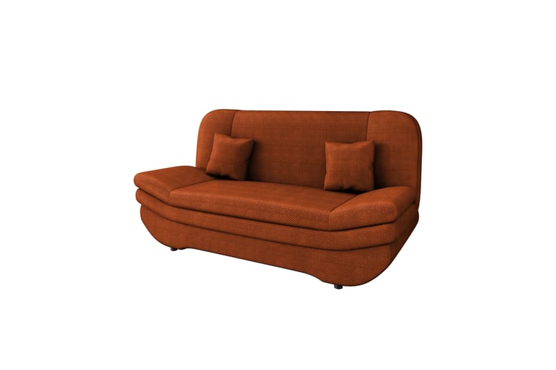 Figurelle Sovesofa 2-seter i Chenille - Oransje - Møbler - Sofaer - Sovesofaer