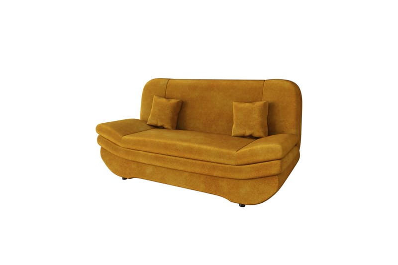 Figurelle Sovesofa 2-seter i Fløyel - Gul - Møbler - Sofaer - Sovesofaer