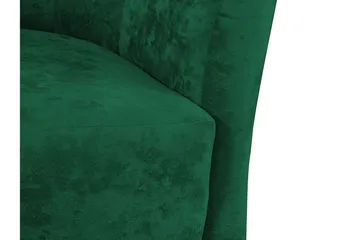 Adrial 2-seters Sofa - Fløyel/Grønn/Svart Krom - Møbler - Sofaer - Fløyel sofaer