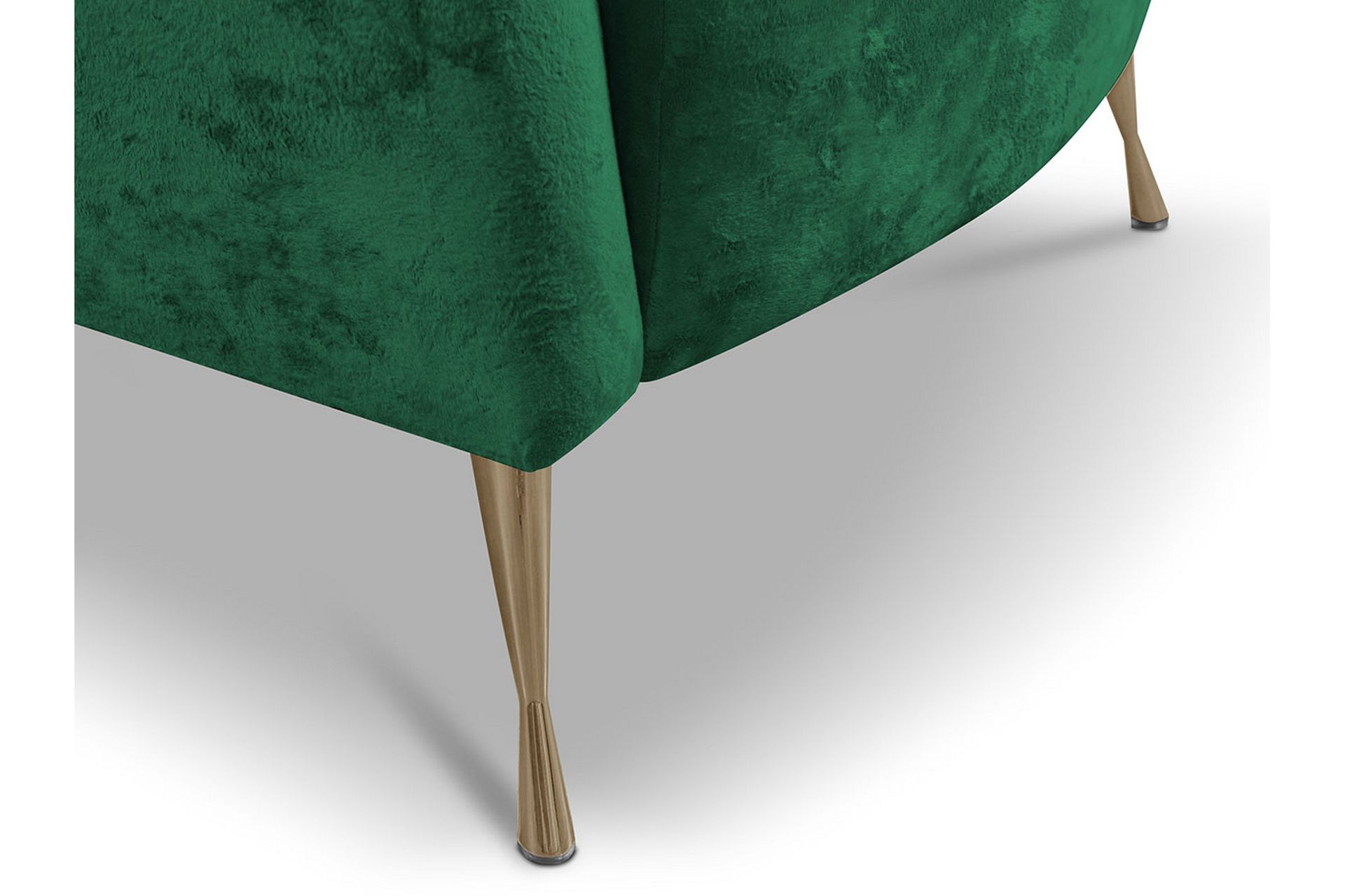 Adrial 2-seters Sofa - Fløyel/Hvit/Gull - Møbler - Sofaer - Fløyel sofaer