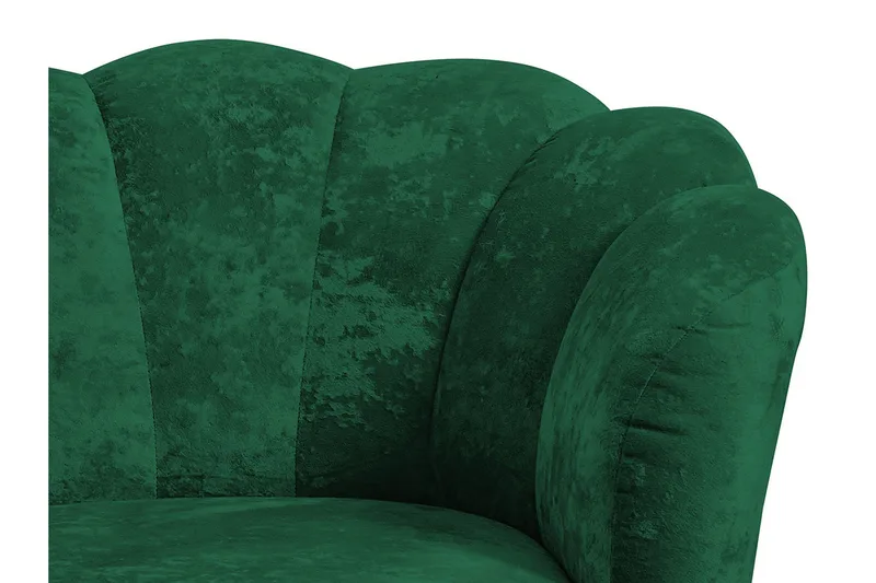 Adrial 2-seters Sofa - Fløyel/Hvit/Gull - Møbler - Sofaer - Fløyel sofaer