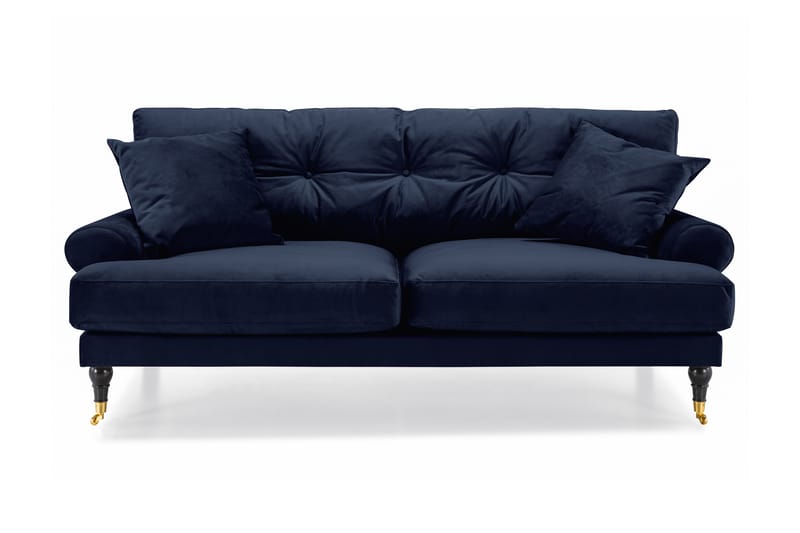 Andrew 2-seters Fløyelssofa - Blå - Møbler - Sofaer - Fløyel sofaer