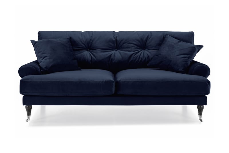 Andrew 2-seters Fløyelssofa - Blå - Møbler - Sofaer - Fløyel sofaer