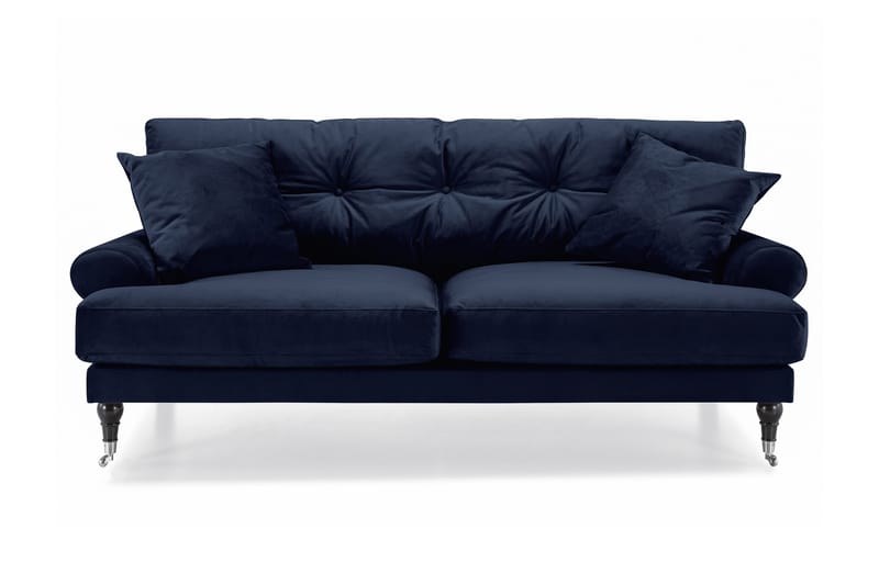 Andrew 2-seters Fløyelssofa - Blå - Møbler - Sofaer - 2 seter sofa