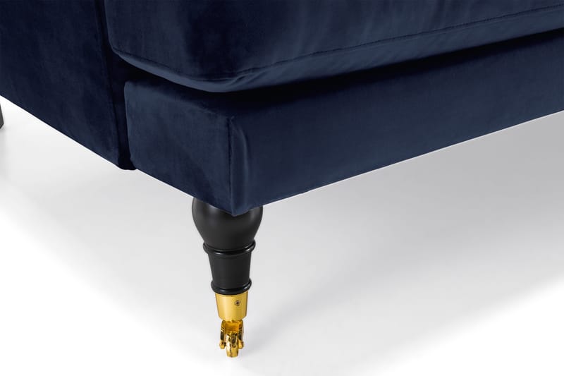 Andrew 2-seters Fløyelssofa - Blå - Møbler - Sofaer - 2 seter sofa