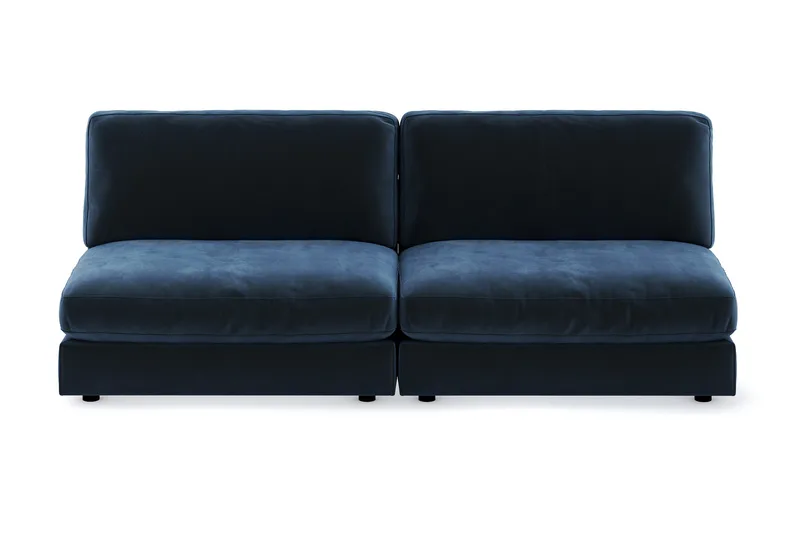 Arken 4-seters Modulsofa i Fløyel, Blå