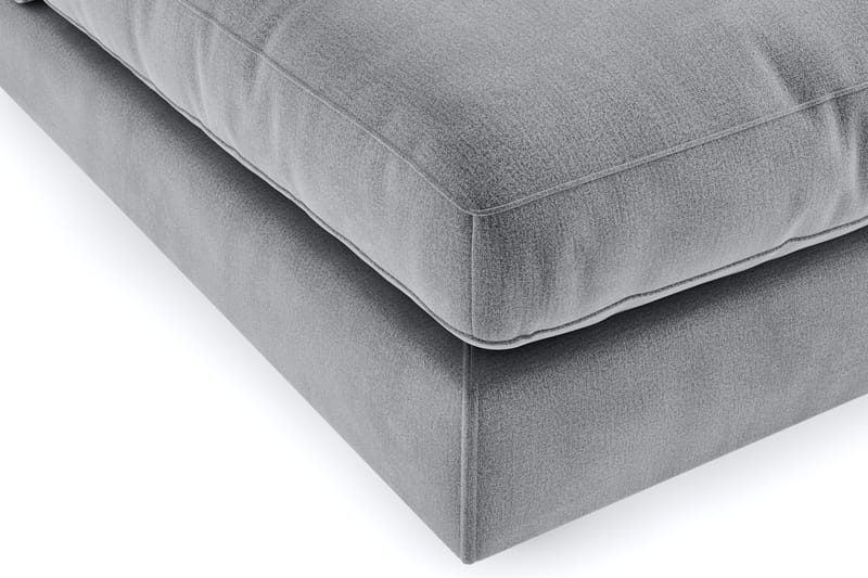 Arken 4-seters Modulsofa i Fløyel - Lys grå - Møbler - Sofaer - Modulsofaer - Komplett modulsofa