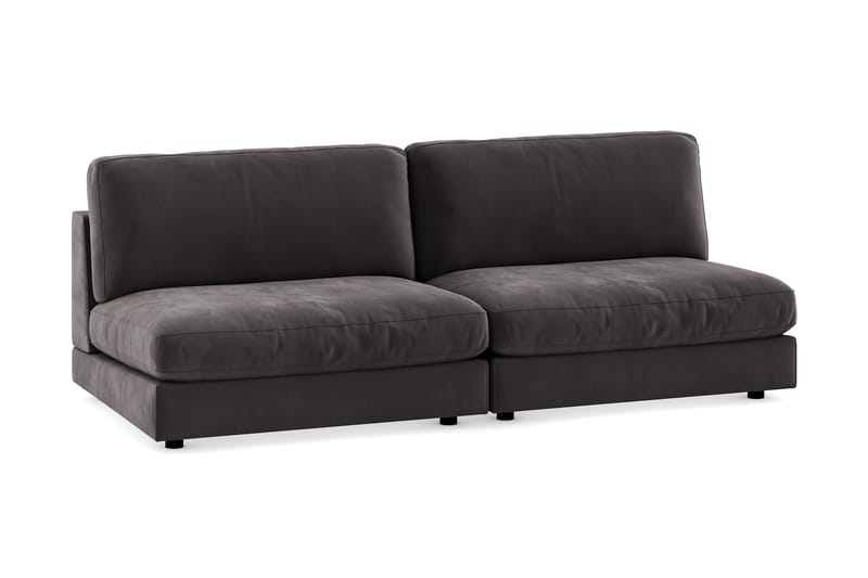 Arken Modulsofa 3-seter Fløyel - Mørkegrå - Møbler - Sofaer - Fløyel sofaer