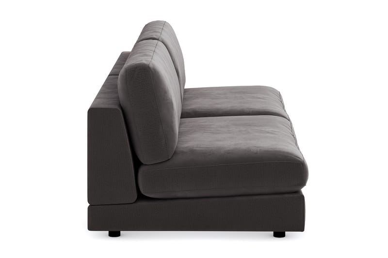 Arken Modulsofa 3-seter Fløyel - Mørkegrå - Møbler - Sofaer - Fløyel sofaer