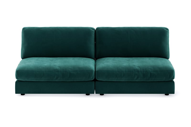 Arken Modulsofa 3-seter Fløyel - Mørkegrønn - Fløyel sofaer - Komplett modulsofa