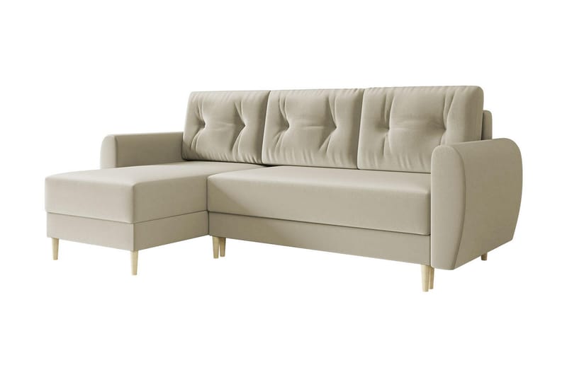 Bornalle 2-seters Sovesofa - Hvit - Møbler - Sofaer - Fløyel sofaer