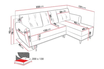 Bornalle Sovesofa - Grå - Møbler - Sofaer - Sovesofaer