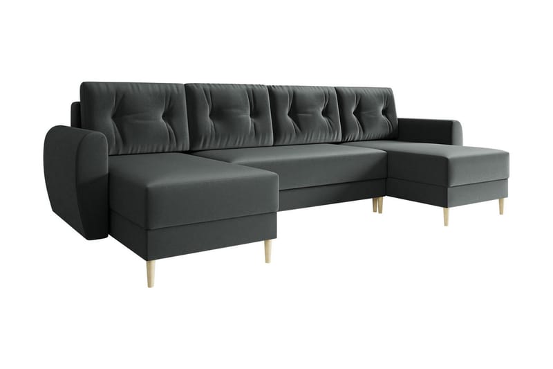Bornalle Sovesofa - Grå - Møbler - Sofaer - Fløyel sofaer