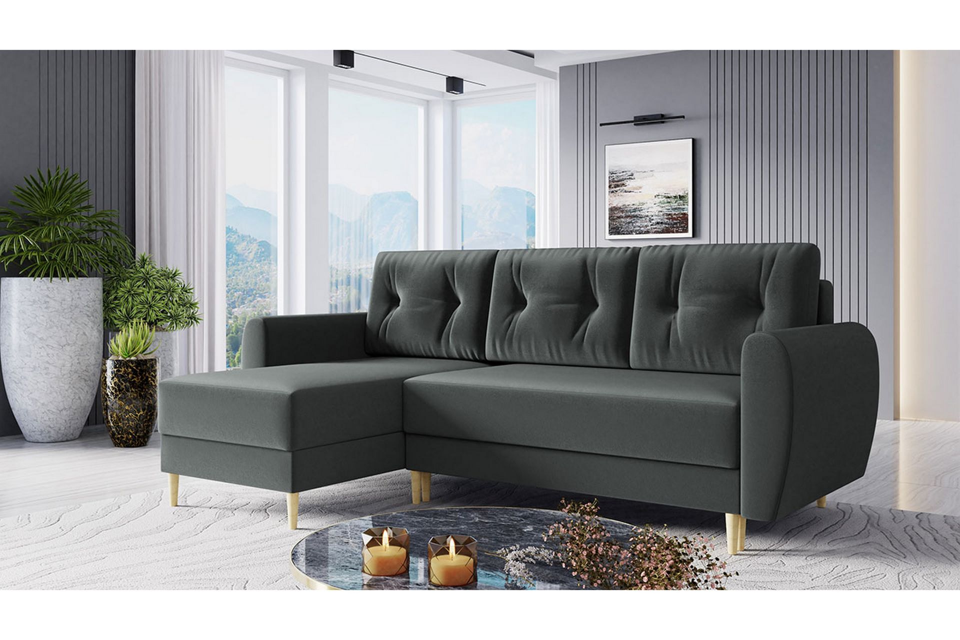 Bornalle Sovesofa - Grå - Møbler - Sofaer - Sovesofaer