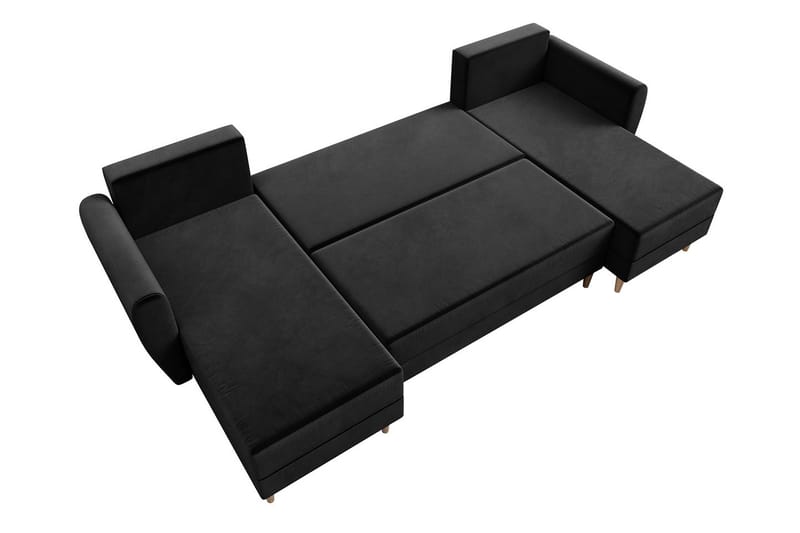 Bornalle Sovesofa - Svart - Møbler - Sofaer - Fløyel sofaer