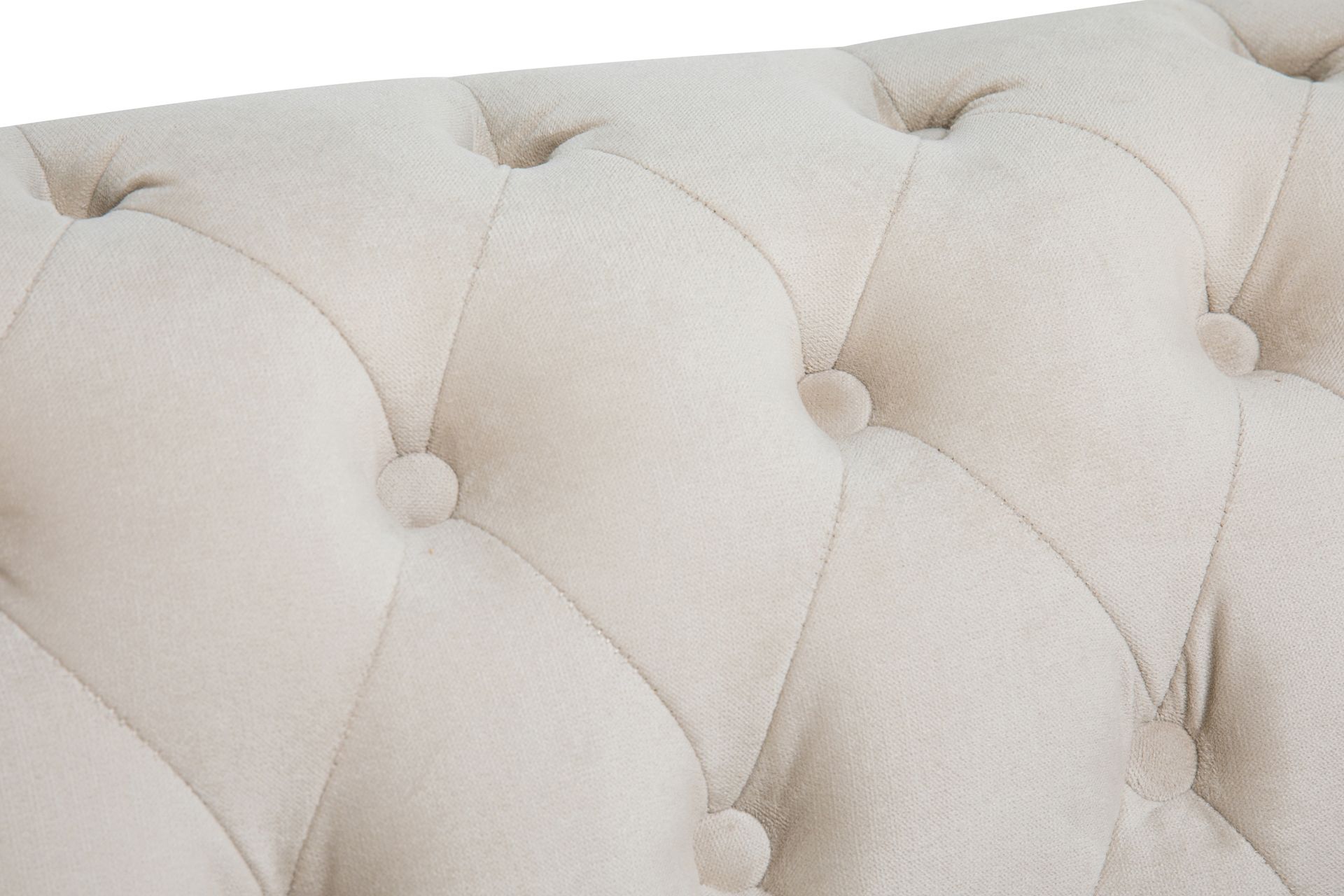 Chesterfield Deluxe Fløyelssofa 2-seter - Beige - Møbler - Sofaer - Fløyel sofaer
