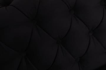 Chesterfield Deluxe Fløyelssofa 4-seter - Svart - Møbler - Sofaer - Fløyel sofaer