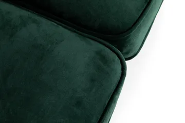 Chesterfield Lyx 2-seter Liten fløyelssofa – Dyp sofa 160 cm bred - Grønn - Møbler - Sofaer - Fløyel sofaer