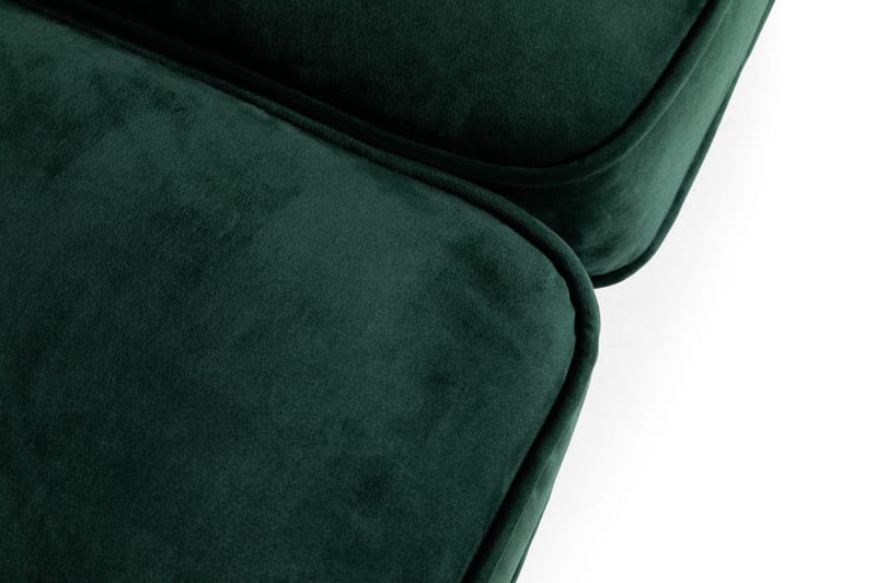 Chesterfield Lyx 2-seter Liten fløyelssofa – Dyp sofa 160 cm bred - Grønn - Møbler - Sofaer - Fløyel sofaer