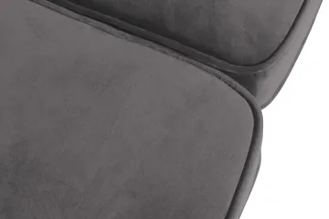 Chesterfield Lyx 3-seter Fløyelssofa – Dyp sofa - Mørkegrå - Møbler - Sofaer - Fløyel sofaer