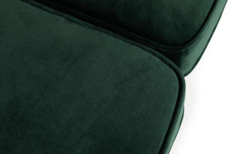 Chesterfield Lyx 3-seter Fløyelssofa – Dyp sofa - Mørkegrønn / Grønn - Møbler - Sofaer - Fløyel sofaer