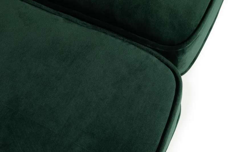 Chesterfield Lyx 3-seter Fløyelssofa – Dyp sofa - Mørkegrønn / Grønn - Møbler - Sofaer - Sofa 3 seter