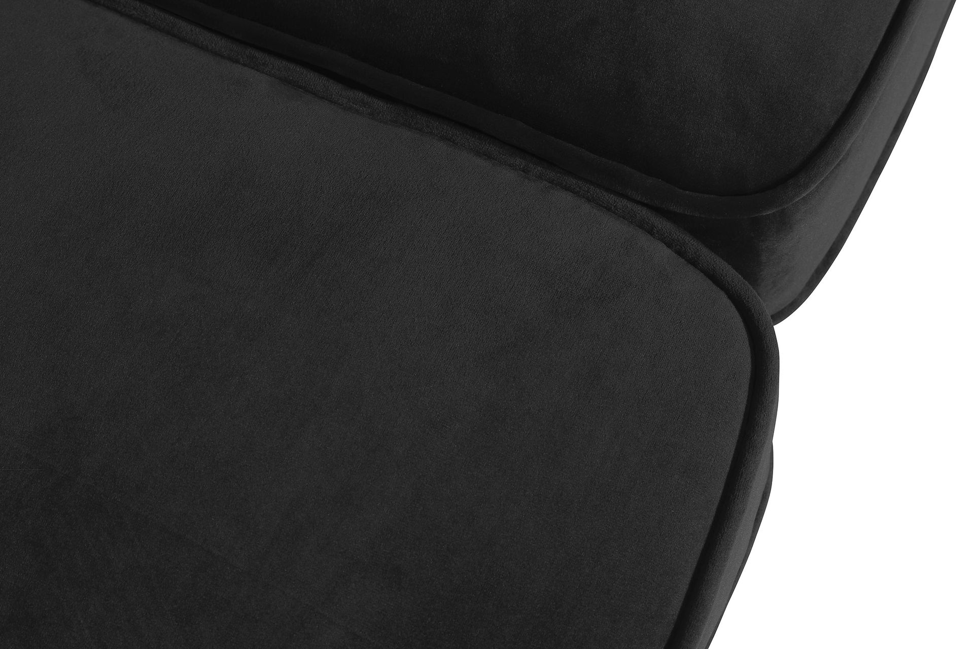 Chesterfield Lyx 3-seter Fløyelssofa – Dyp sofa - Svart - Møbler - Sofaer - Fløyel sofaer