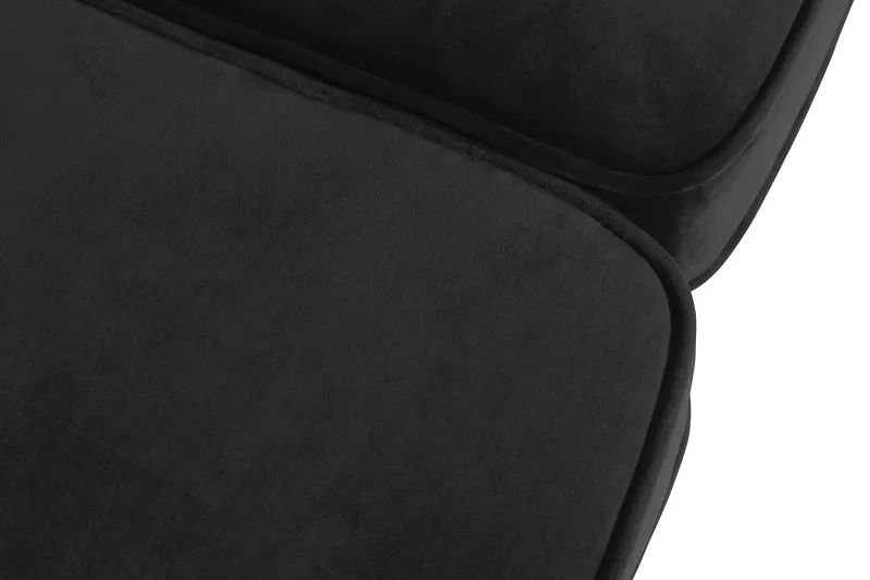 Chesterfield Lyx 3-seter Fløyelssofa – Dyp sofa - Svart - Møbler - Sofaer - Sofa 3 seter