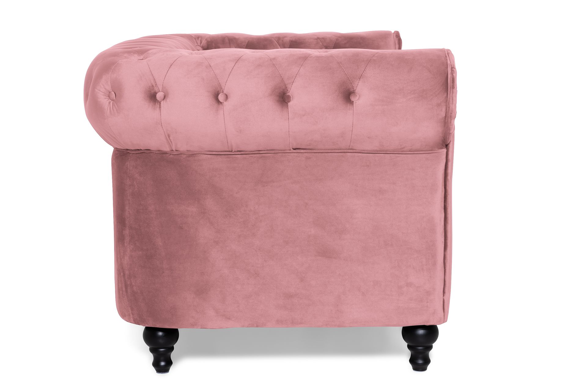 Chesterfield Lyx Fløyelssofa 2-seter - Rostrosa - Møbler - Sofaer - Fløyel sofaer